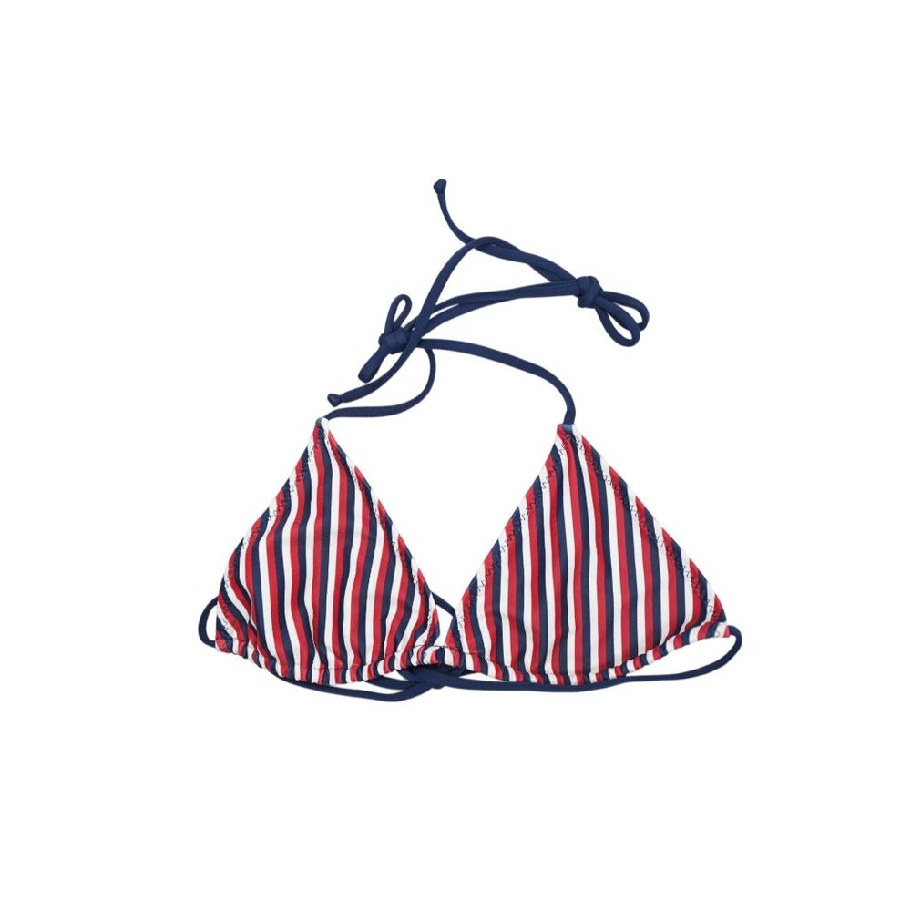 LOLEIA Retro String Bikini Top in American Dreamer